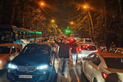 People gather during a protest for Mahsa Amini, who died after being arrested by morality police allegedly not complying with strict dress code in Tehran, Iran on October 1st 2022.Thousands of Iranians have taken to the streets over the last two weeks to protest the death of Mahsa Amini, a 22-year-old woman who had been detained by the morality police in the capital of Tehran for allegedly wearing her mandatory Islamic veil too loosely.