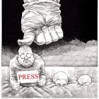Cartoon 89: Continued Arrests of Journalists in Iran