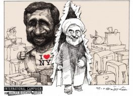 Cartoon 93: Rouhani in New York