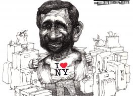 Cartoon 22: (Ahmadinejad+140)’s Final Visit to New York