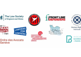 Joint Letter: Global Coalition Calls on Iran to Cease Persecution of Human Rights Lawyers