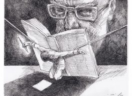 Cartoon 115: Ali Khamenei at the Tehran International Book Fair