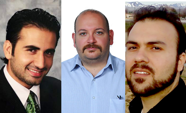 Three Iranian-American prisoners,  Amir Mirzaei Hekmati, Jason Rezaian, and Saeed Abedini.