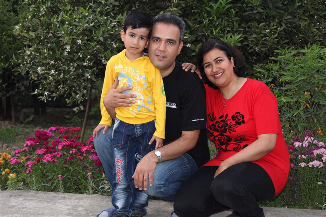 Azita Rafizadeh and her family