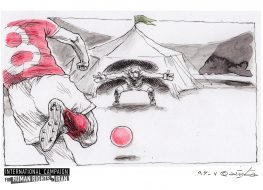 Cartoon 158: Football match goes ahead despite religious objections