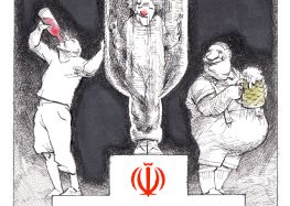 Cartoon 147: Iranian Alcoholics Beat European Alcoholics 3-1